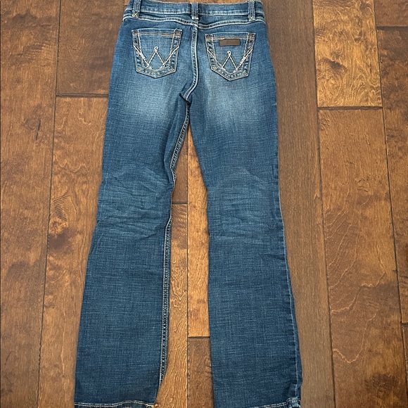 Wrangler Girls Bootcut Blue Jeans - Picture 4 of 5